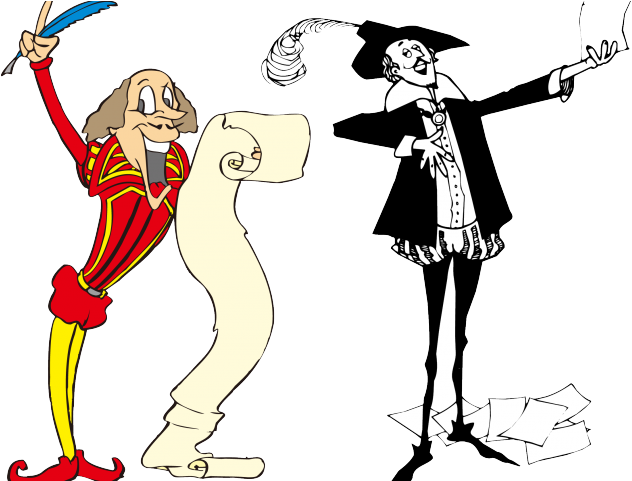 Vector Black And White Stock Actor Clipart Skull Shakespeare - Vector Black And White Stock Actor Clipart Skull Shakespeare (640x480)