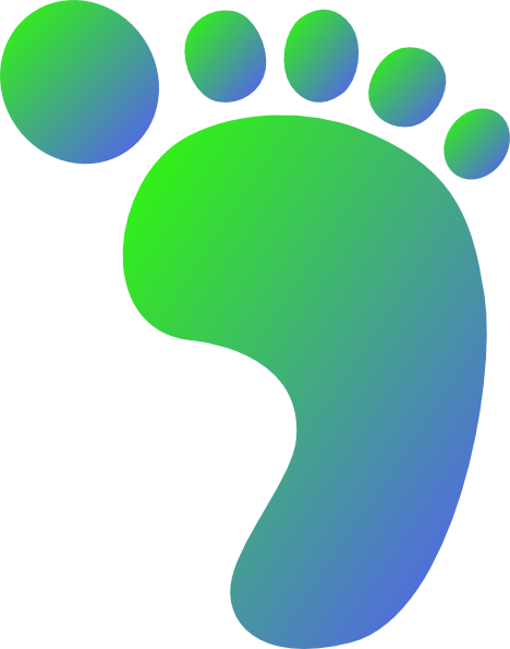 How To Set Use Green/blue Right Foot Svg Vector - How To Set Use Green/blue Right Foot Svg Vector (468x595)