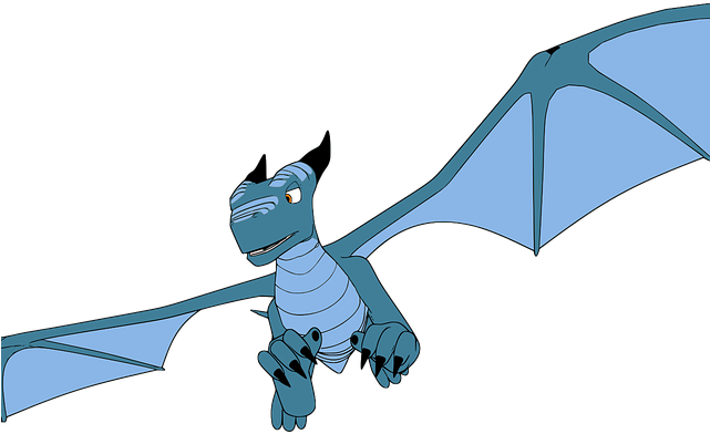 Blue Dragon Clipart Clip Art - Clip Art (640x480)