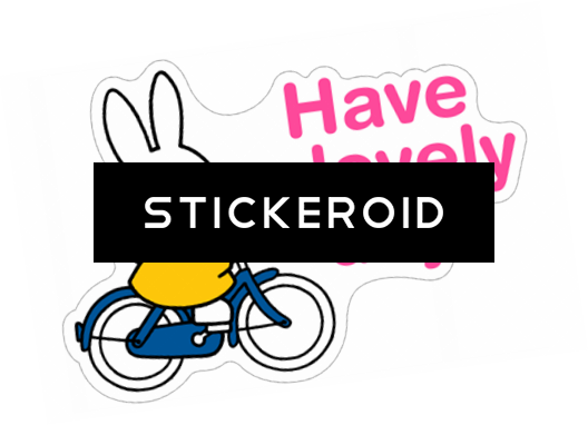Have A Good Day - Miffy Rides A Bike (528x382)