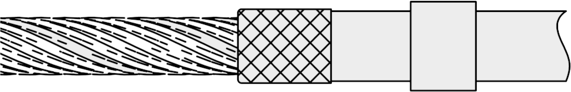 Fold Back The Braid Over The Cable Sheath And Slide - Fold Back The Braid Over The Cable Sheath And Slide (1920x307)