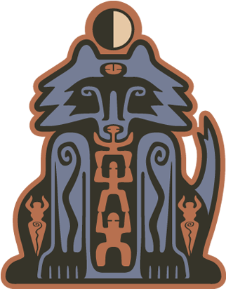 Animal Spirit Totems - Totem Pole Animals Wolf (648x432)