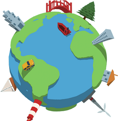 Edorble - World 3d Png (400x400)