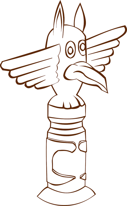 Vector Graphics - Totems Clipart (500x810)