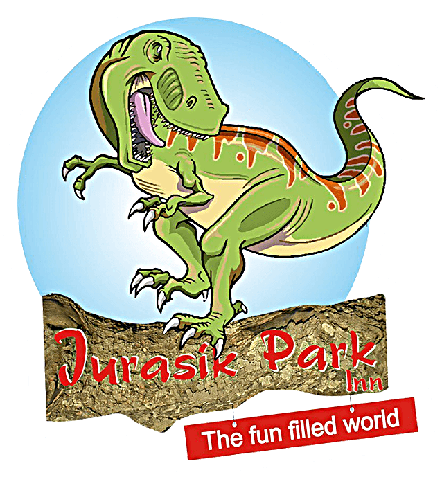 Best Waterpark In Delhi Ncr Amusement Park Best Adventure - Jurassic Park Inn Logo (867x751)