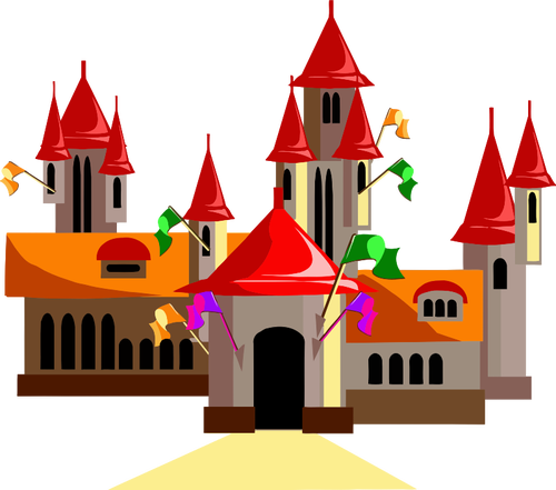 Steeple Clipart Middle Ages - Fairytale Clip Art (500x441)