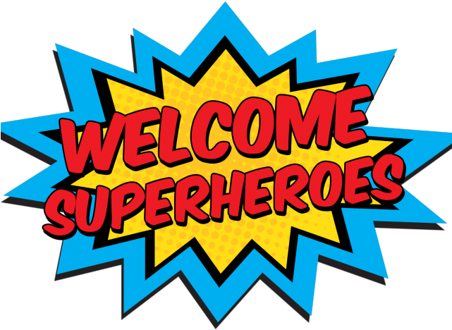 Planets Clipart Space Camp - Superhero Birthday Welcome Sign (640x480)