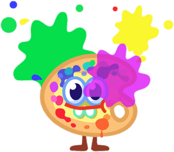Splat The Abstract Artist With Paint Splatters - Moshi Monsters Splatter (400x400)
