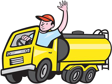 Uncle Gaga And The Street Gang Story - Truck Driver Cartoon (425x321)