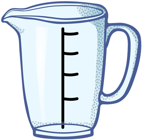 Pitcher Clipart Plastic Jug - 1 Litre Measuring Jug Clipart (500x495)