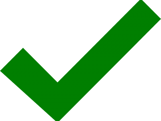 Green Tick Clipart Dark Green - Green Check Png (640x480)