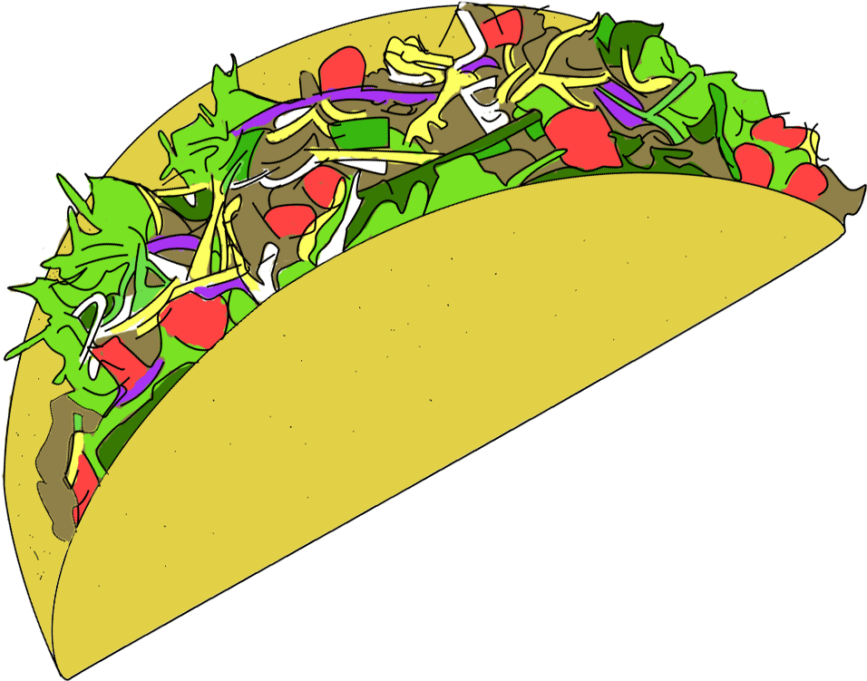 Clip Art Taco Transparent (966x764)