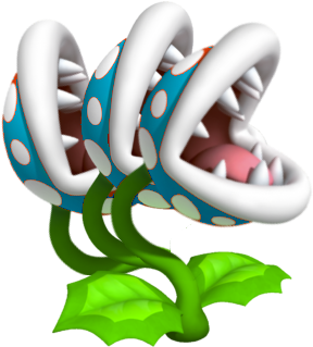 Mario Clipart Piranha Plant - Mario Blue Piranha Plant (400x328)