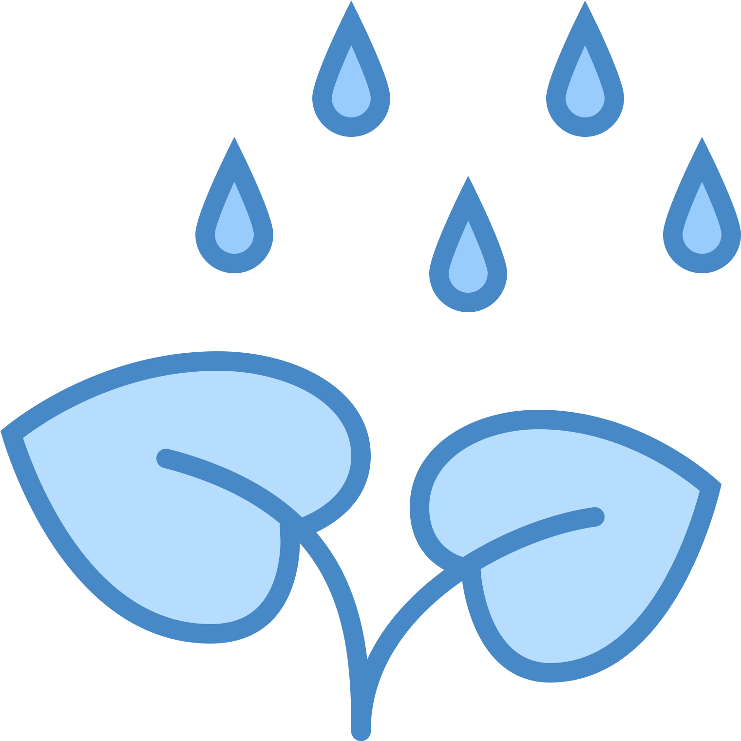 Plant Clipart Rain Water - Icon (1600x1600)
