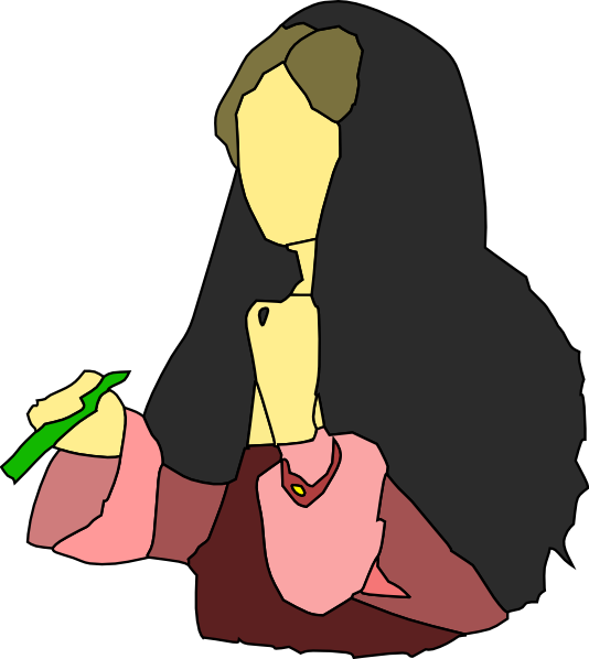 Free Vector Lady Wearing Red Dress Head Scarf And Holding - Woman With Scarf Clipart (534x598)