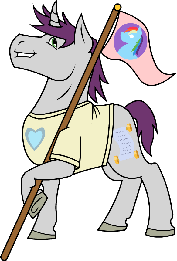 Philosophypony, Brony, Brony Pride, Clothes, Cutie - Cartoon (583x860)