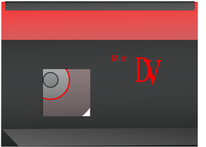Vhs Digital Video Videotape Dv - Clip Art (440x340)