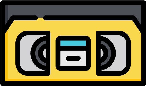 Vhs Tape Png File - Scalable Vector Graphics (512x512)