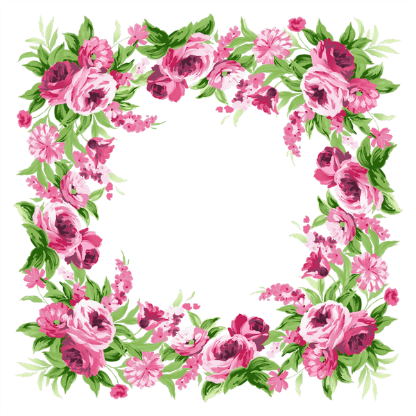 Don't Forget To Make Your Mark - Flower Border Png Transparent (600x600)