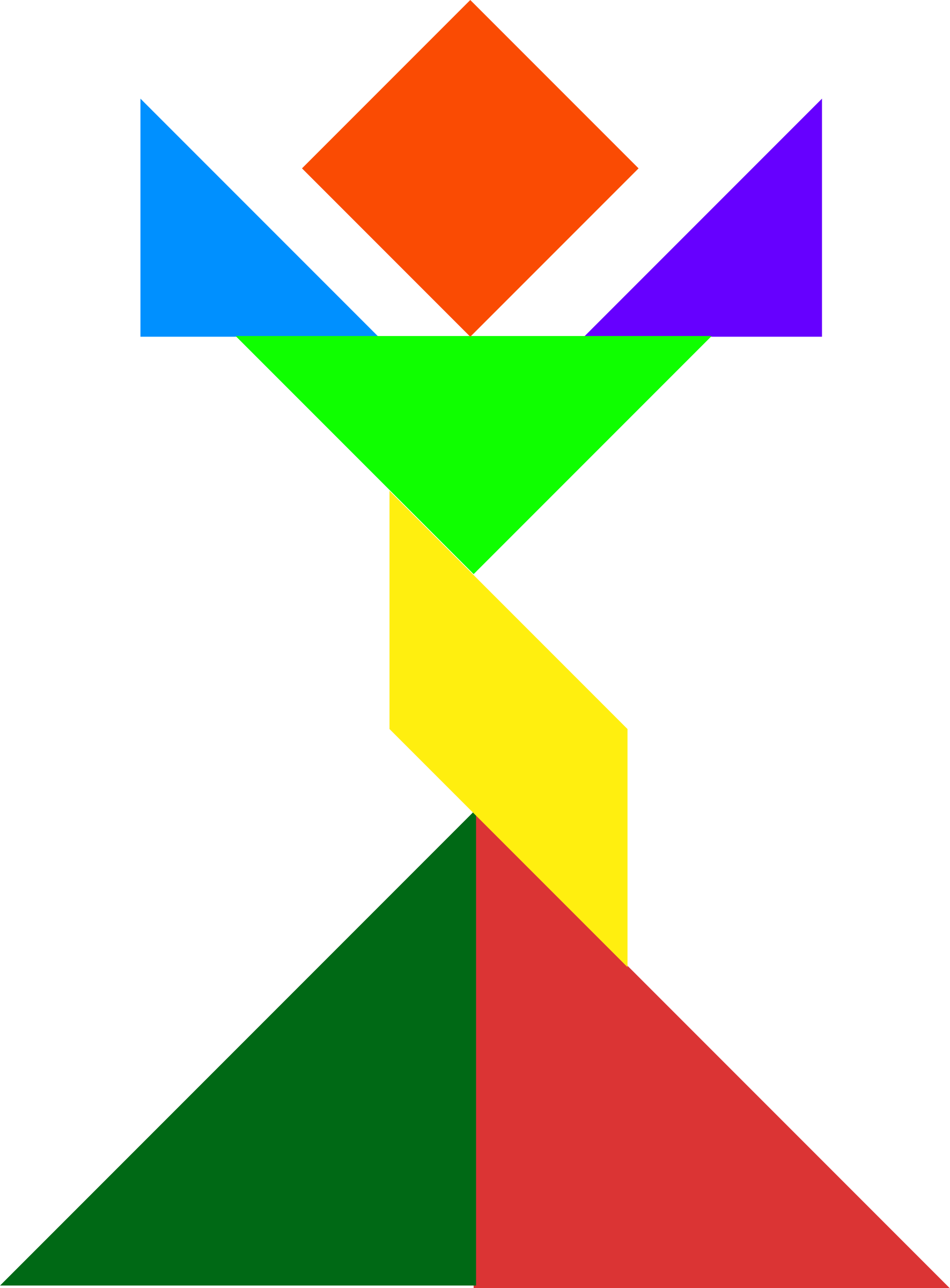 Tangram Puzzle Game Download - Flower Tangram Shapes (1771x2400)