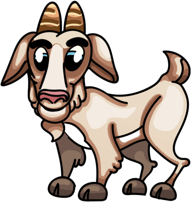 Foma The Fainting Goat - Cartoon (618x618)
