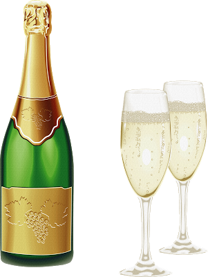Wine Bottle Images, Project 4, Champagne, Clip Art, - Champagne Bottle Vector Png (301x400)
