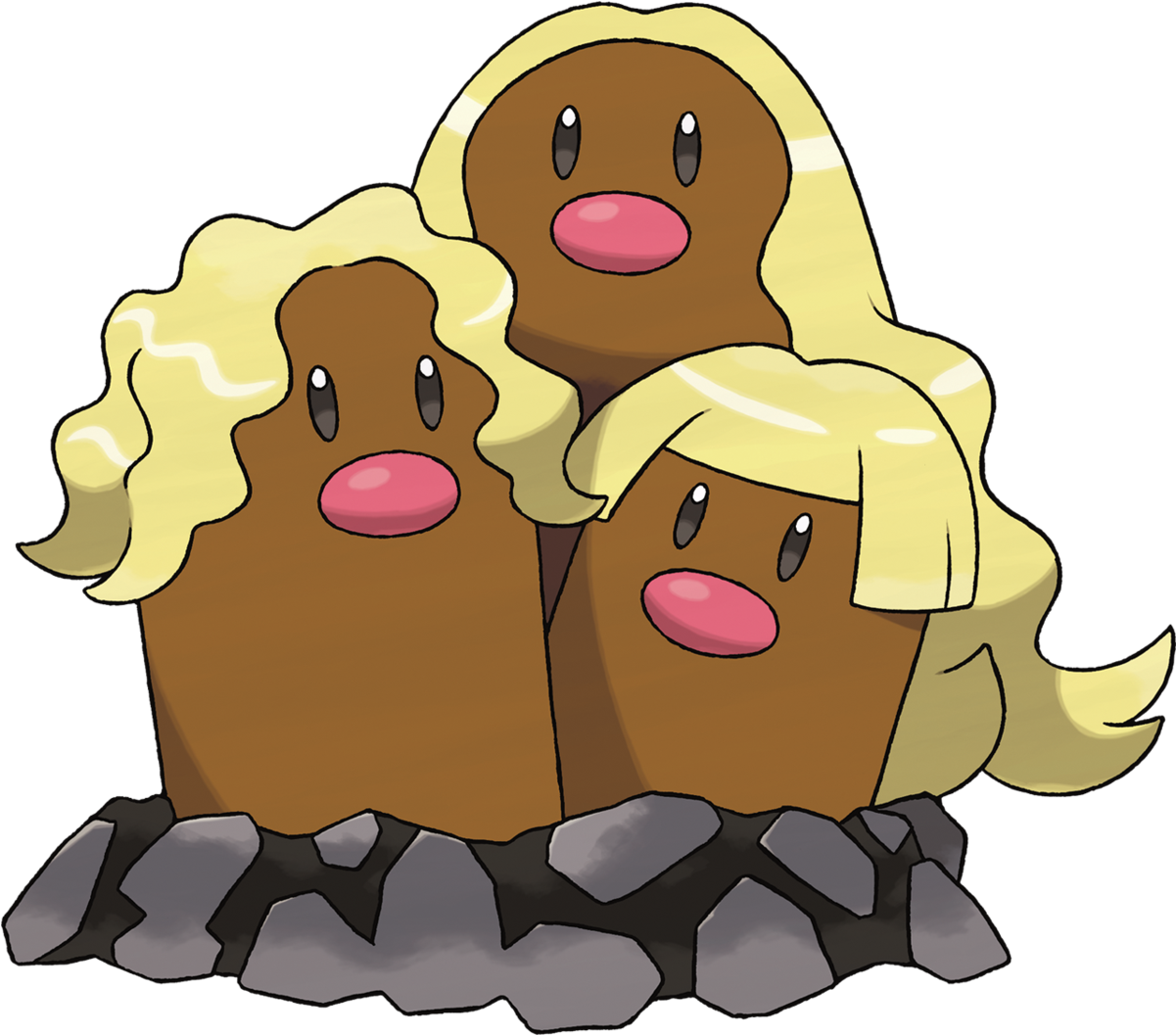Dugtrio - Pokemon Dugtrio (1200x1200)