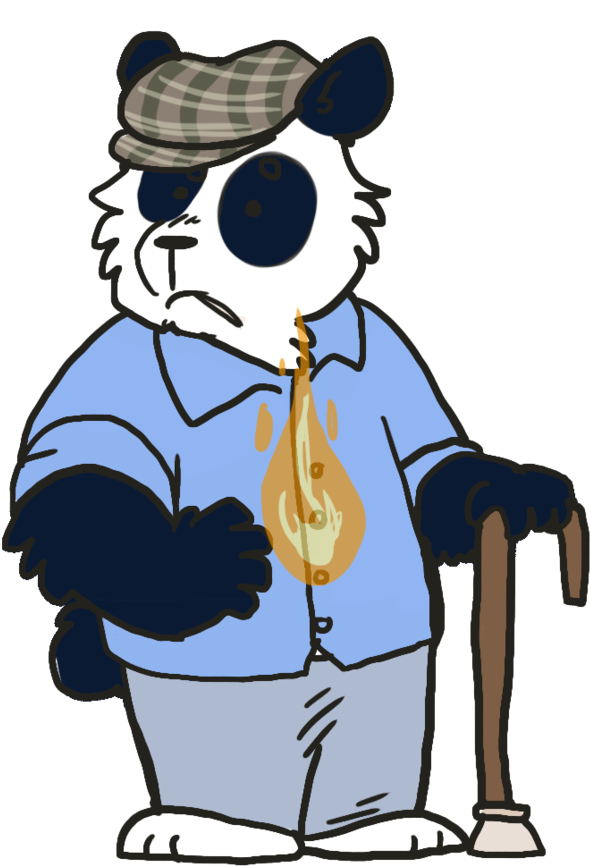Grandpa Panda By Archerdetective On Deviantart - Cartoon (894x894)