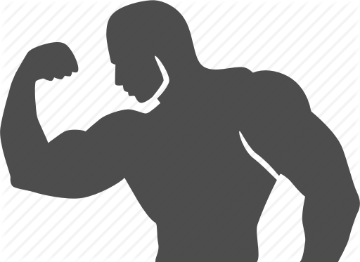 Download Strong Manicon Clipart Bodybuilding Muscle - Gym Muscle Man Png (512x373)