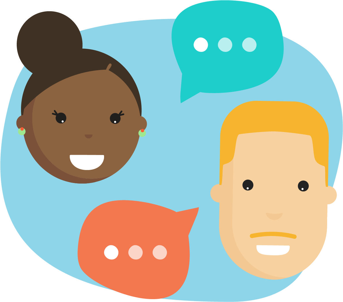 Woman And Man Sharing Their Parenting Expertise - Woman And Man Sharing Their Parenting Expertise (1200x1047)