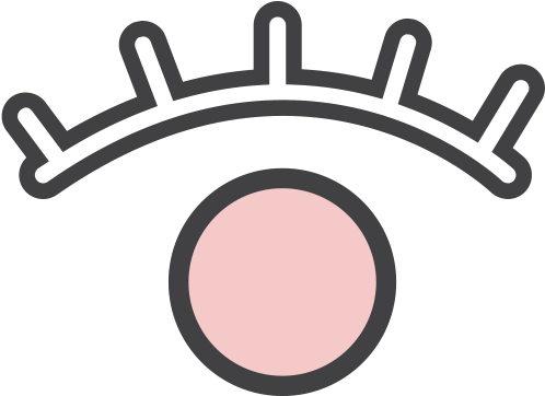 Eyebrow & Eyelashes - Circle (500x500)