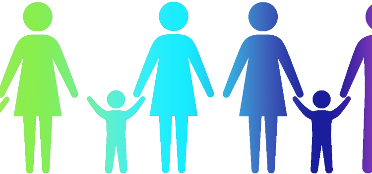 Clip Library Library Families Silhouette At Getdrawings - Family Png Colorful Silhouette (750x350)
