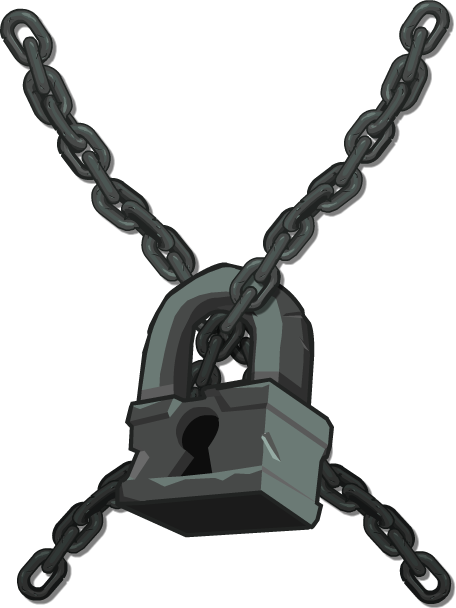 Chain Lock Png - Lock With Chain Png (456x608)