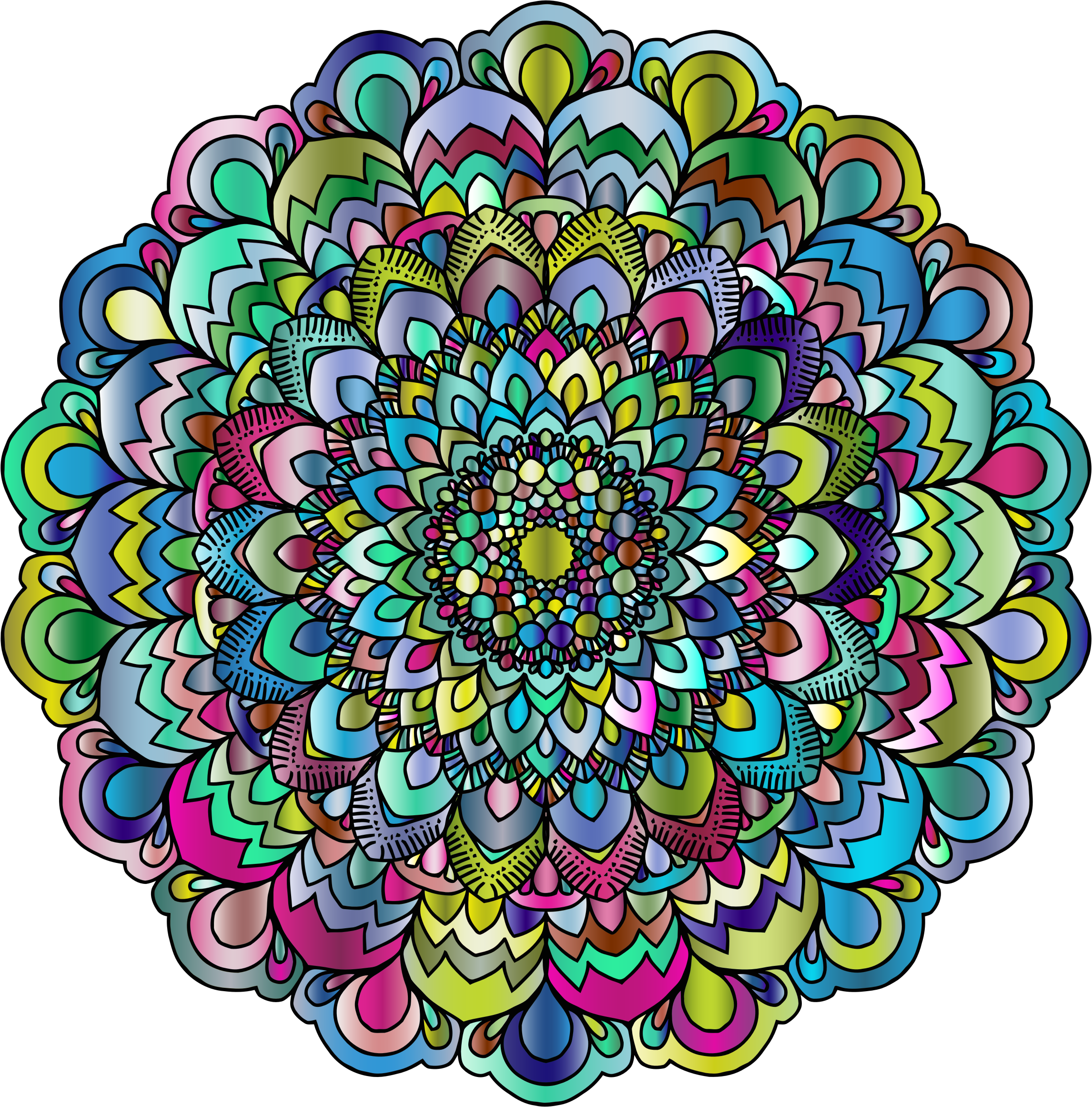 Mandala Floral Design Circle Flower Computer Icons - Free Mandala Flower Png (2292x2322)