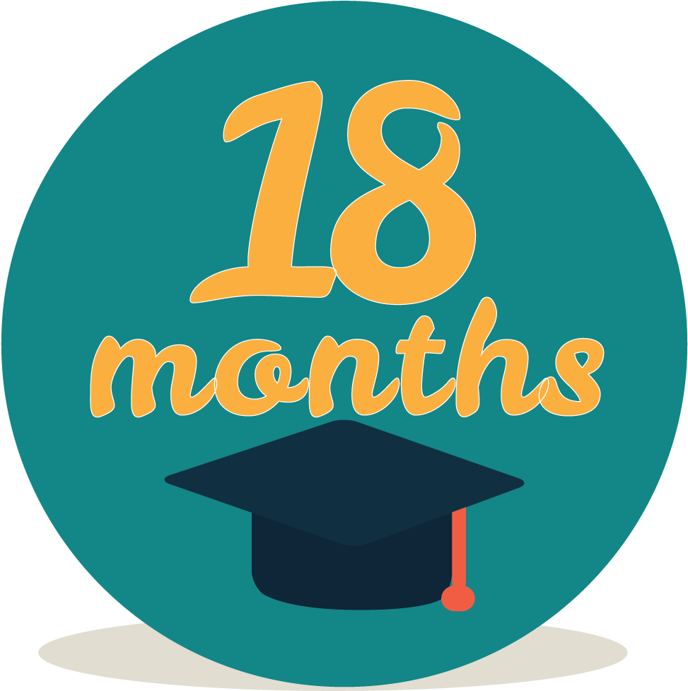 18 Months Class Registration - Months Png (1000x1000)