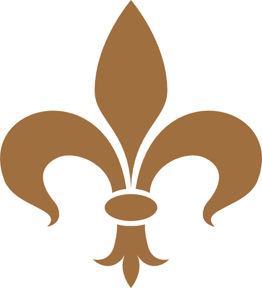 Brown Fleur De Lis Svg Clip Arts 540 X 593 Px - Brown Fleur De Lis Svg Clip Arts 540 X 593 Px (540x593)