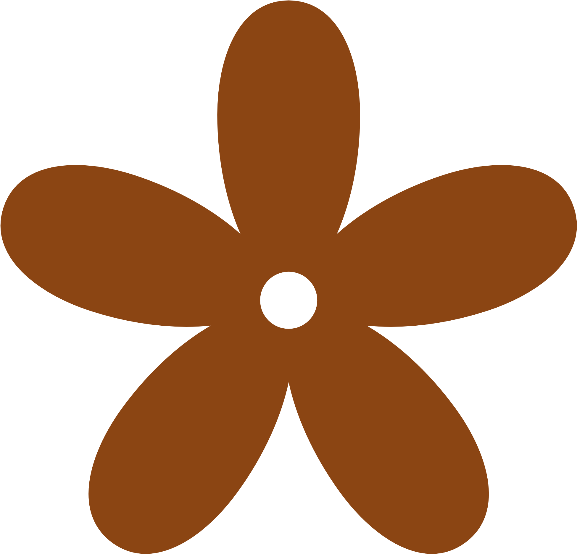 Brown Clipart Brown Color - Light Pink Flower Clipart (1969x1952)