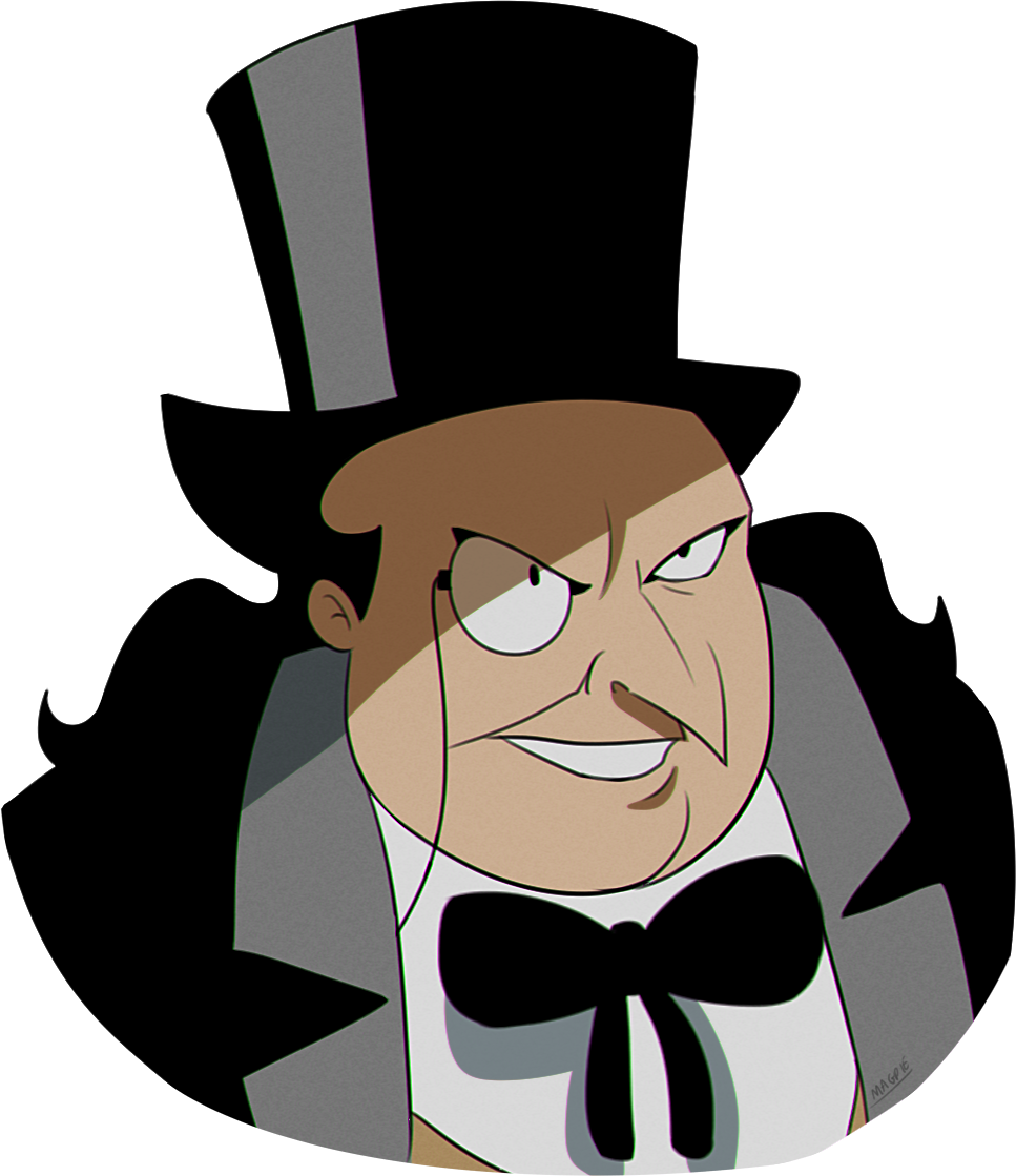 Joker Clipart Batman Penguin - Penguin Batman Clipart (967x1119)