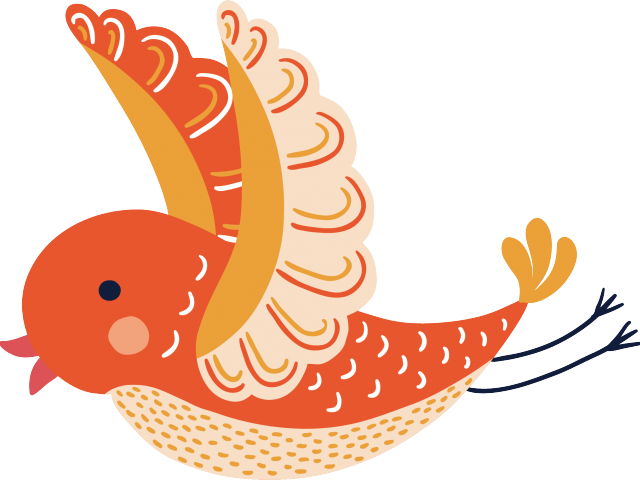 Magpie Clipart Transparent - Pássaro Voando Desenho Png (640x480)