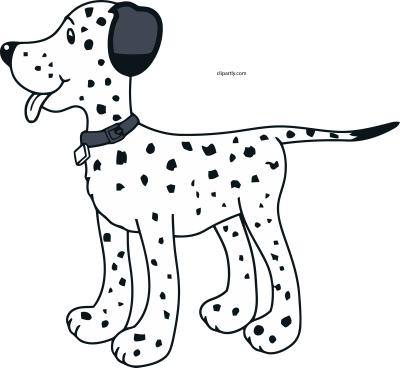 Dalmatian Fire Dog Clip Art Clipart Png - Clip Art (400x368)