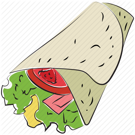 Shawarma Icon Clipart Shawarma Kebab Clip Art - Cartoon Shawarma Png (512x512)