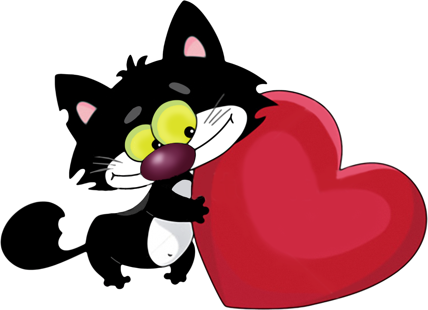 Hebergeur D'image - Cat Love Clip Art (1487x1106)