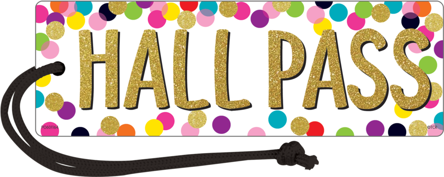 Tcr77394 Confetti Magnetic Hall Pass Image - Teacher Created Resources Confetti Magnetic Hall Pass (900x900)
