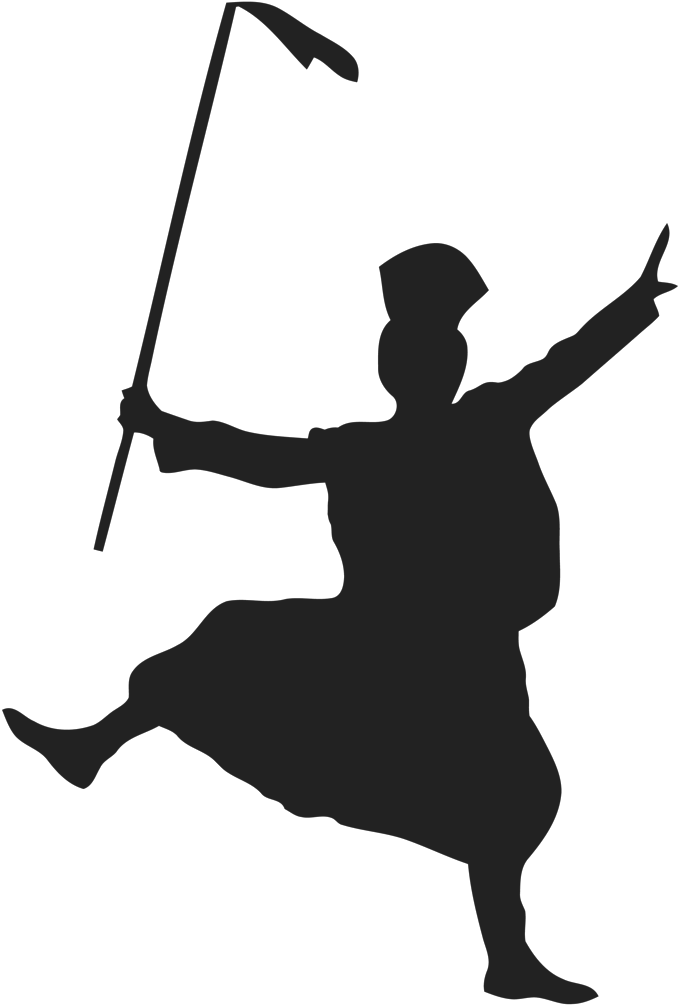 Malwai Giddha Boliyan - Bhangra Clipart Black And White (750x1030)