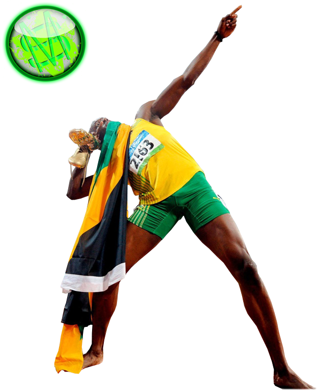Usain Bolt Clipart Transparent - Usain Bolt Clipart (655x768)