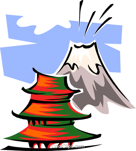 Pagoda By Volcano - Pagoda By Volcano (434x480)