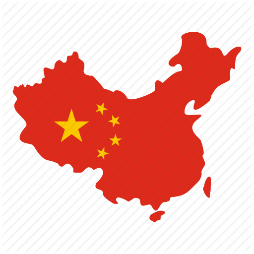 China Map With Flag (512x512)
