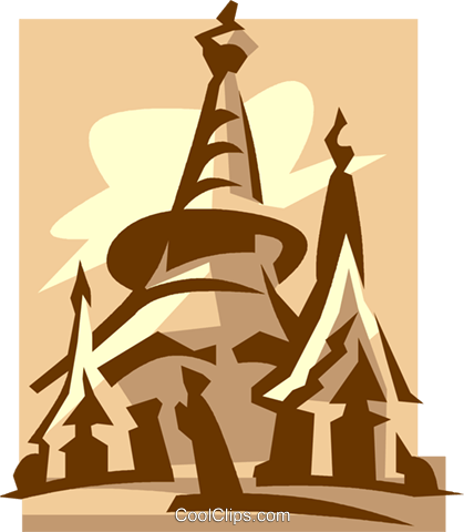 Dragon Pagoda, Rangoon Burma Royalty Free Vector Clip - Yangon (419x480)