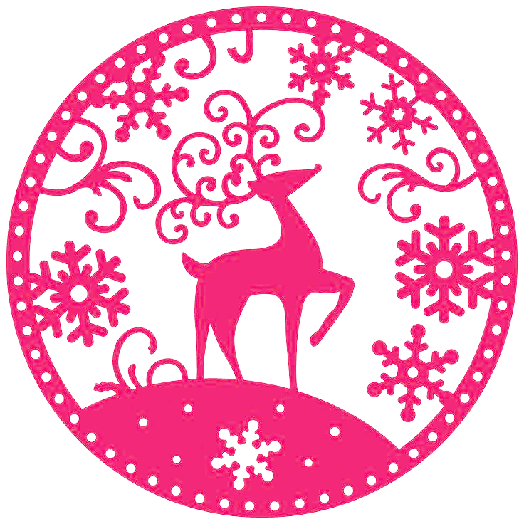 Christmas Silhouettes, Stencils Amp Scherenschnitte - Tattered Lace Reindeer (736x736)