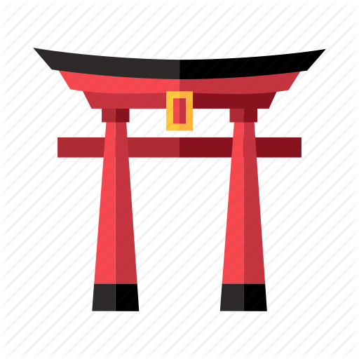 Pagoda Clipart Entrance Gate - Torii Gate Illustration (512x512)